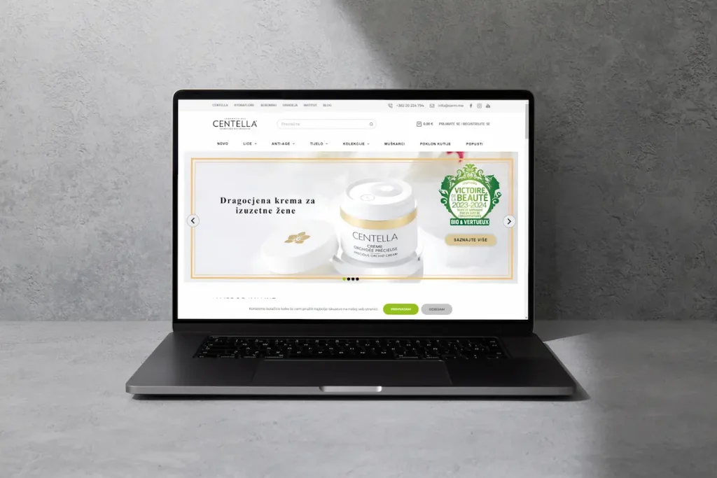 izrada-internet-prodavnice centella montenegro