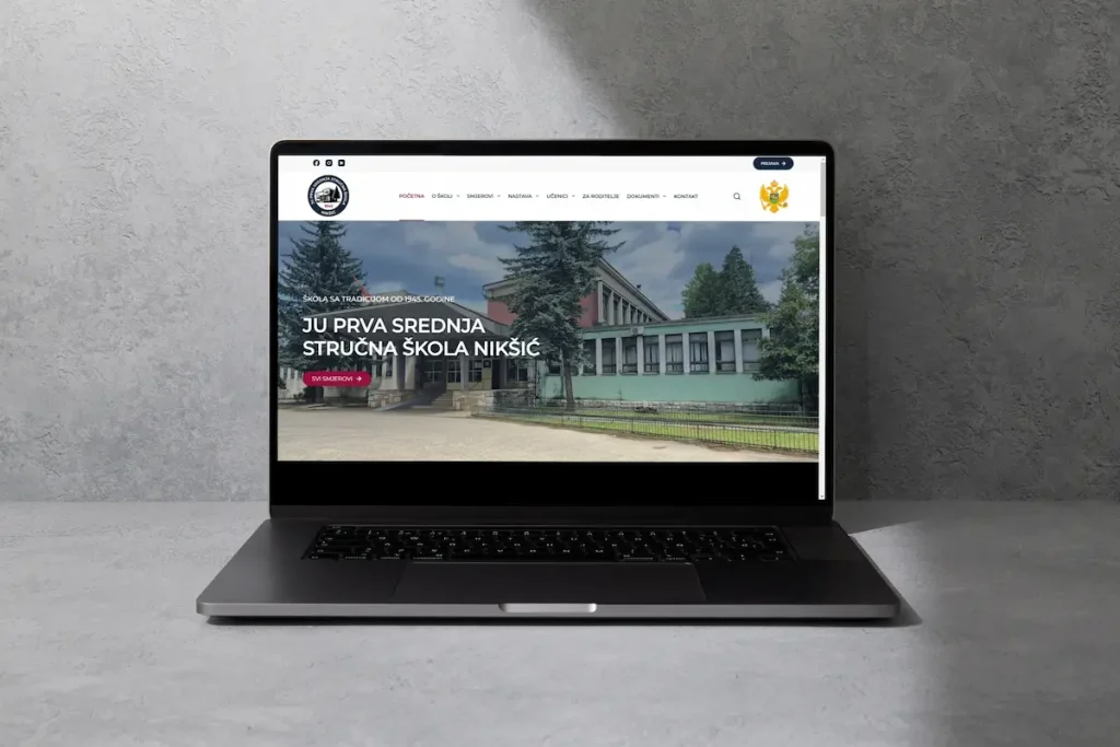 wordpress-sajt-za ju prva srednja strucna skola niksic